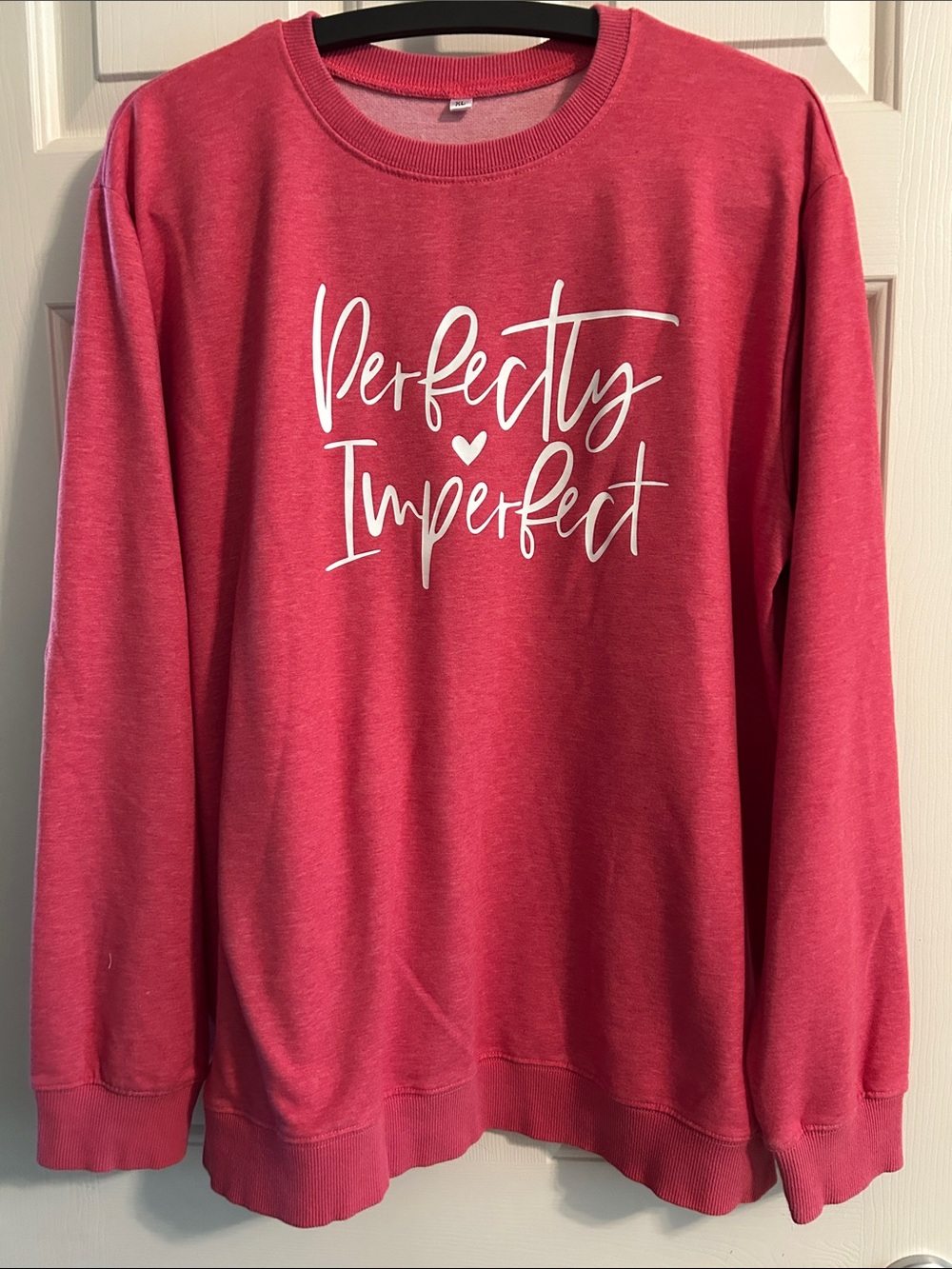 Perfectly Imperfect Pink Crewneck Sweatshirt XL